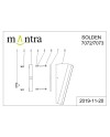 SOLDEN * APLIQUE EXTERIOR VERT.BLANCO  LED IP65 - 9W - 3000K